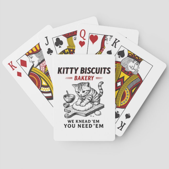 Kitty Biscuits Bakery Playing Cards (Back)