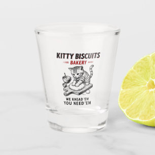 Kitty Biscuits Bakery Shot Glass