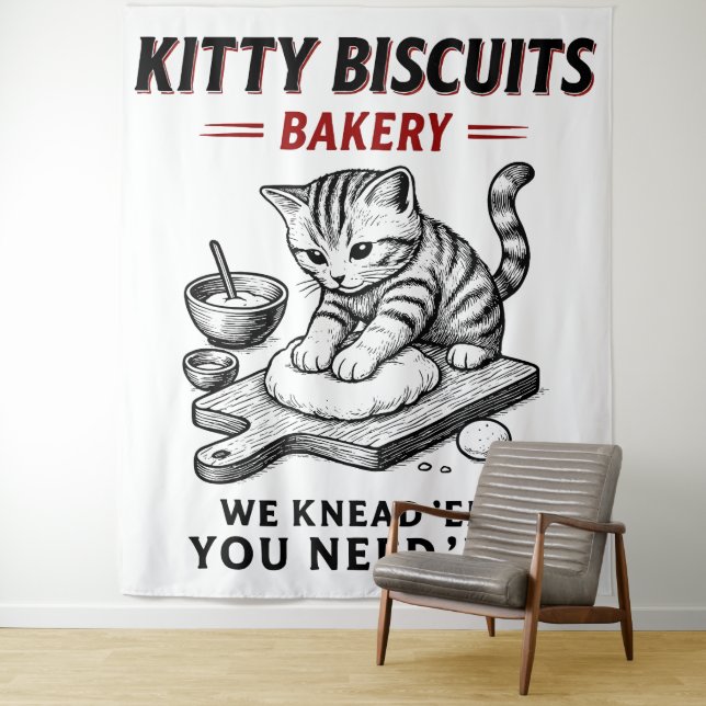 Kitty Biscuits Bakery Tapestry (In Situ)