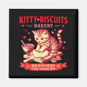 Kitty Biscuits Bakery We Knead Em You Need Em Vale Magnet