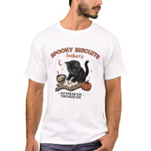 Kitty Biscuits Halloween Shirt | Black Cat Pumpkin