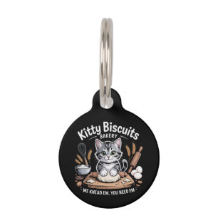 Kitty Biscuits We Knead Em You Need Em Cute Cat Pet Tag