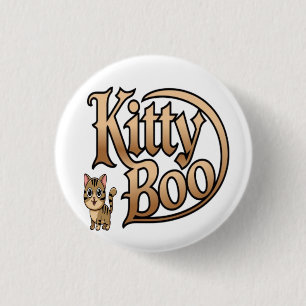 kitty boo 3 cm round badge