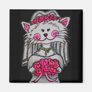 Kitty Bride To Be Magnet