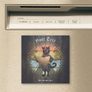 Kitty Buccaneer's Sunset Quest Magnetic Card