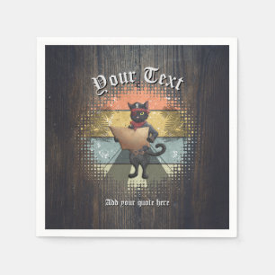 Kitty Buccaneer's Sunset Quest Napkin
