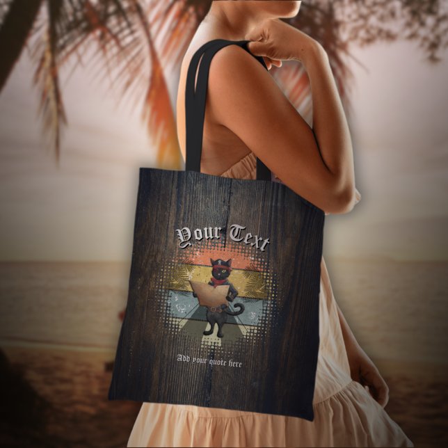 Kitty Buccaneer's Sunset Quest  Tote Bag (Kitty Buccaneer's Sunset Quest Tote Bag)
