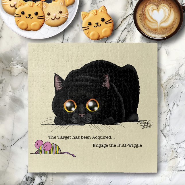 Kitty Butt-Wiggle Jigsaw Puzzle (Creator Uploaded)