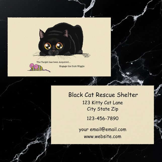 Kitty Butt -Wiggle Rescue Shelter Business Card (Creator Uploaded)