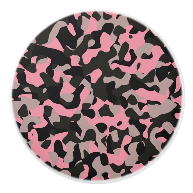 Kitty Camo Ceramic Knob (Front)