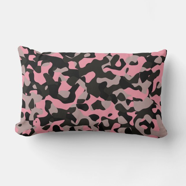 Kitty Camo Lumbar Cushion (Front)