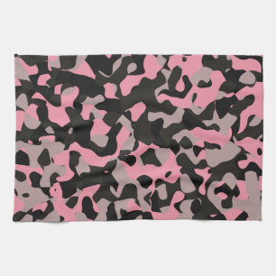 Kitty Camo Tea Towel