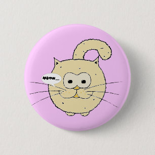 Kitty-cat 6 Cm Round Badge