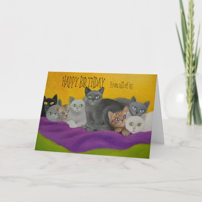 KITTY CAT BIRTHDAY CARD (Front)
