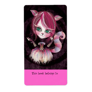 Kitty Cat Bookplate Labels