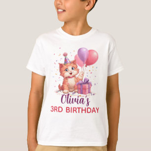 Kitty Cat Celebration Birthday T-Shirt