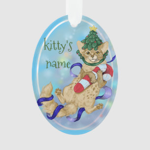 Kitty Cat Christmas Ornament