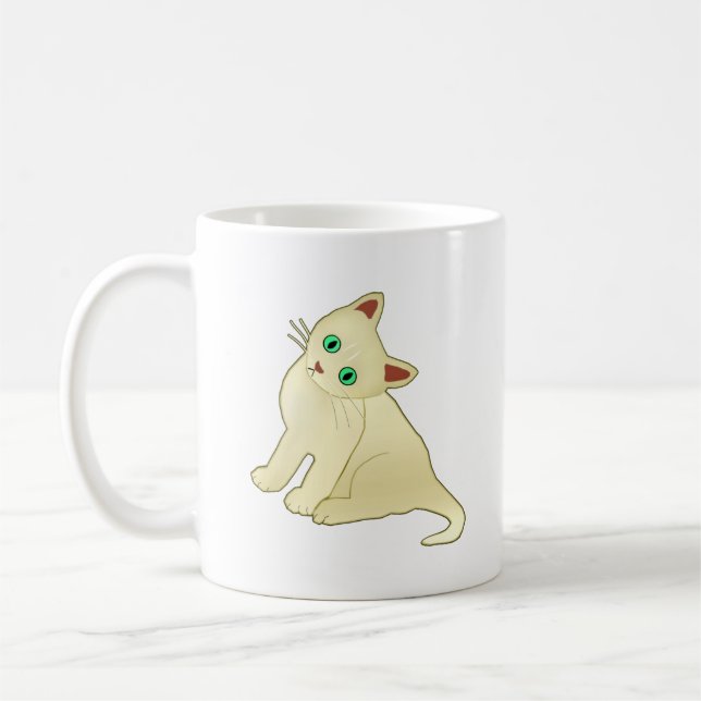 Kitty Cat Coffee Mug (Left)