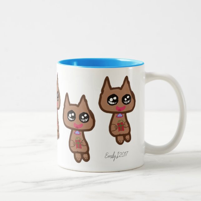 Kitty Cat Coffee Tea Mug (Right)