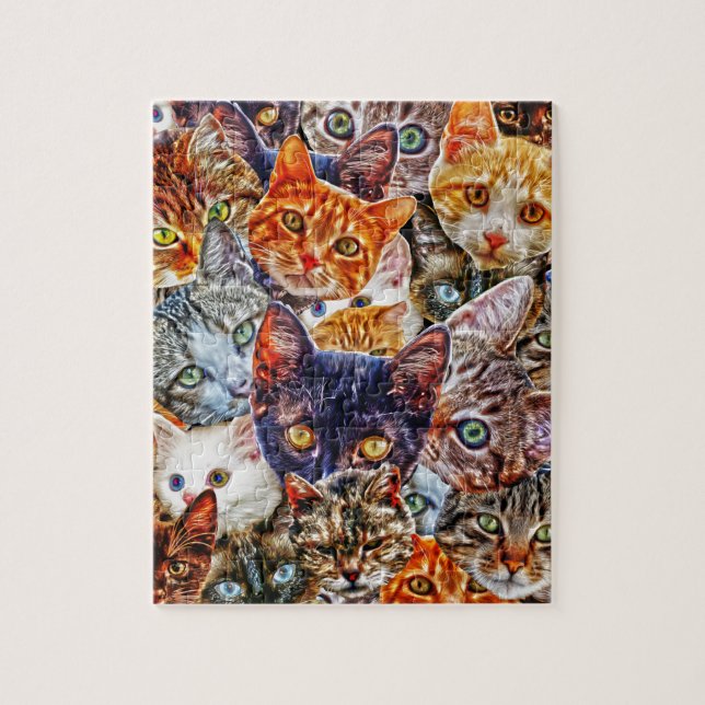 Kitty Cat Collage Jigsaw Puzzle (Vertical)