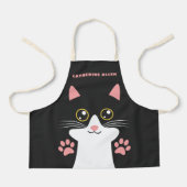 Kitty Cat Cute Children's Art & Cooking Apron (Front)