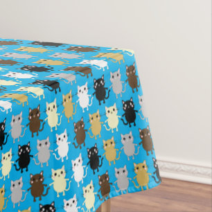 Kitty Cat Cute Kid's Birthday Party Tablecloth