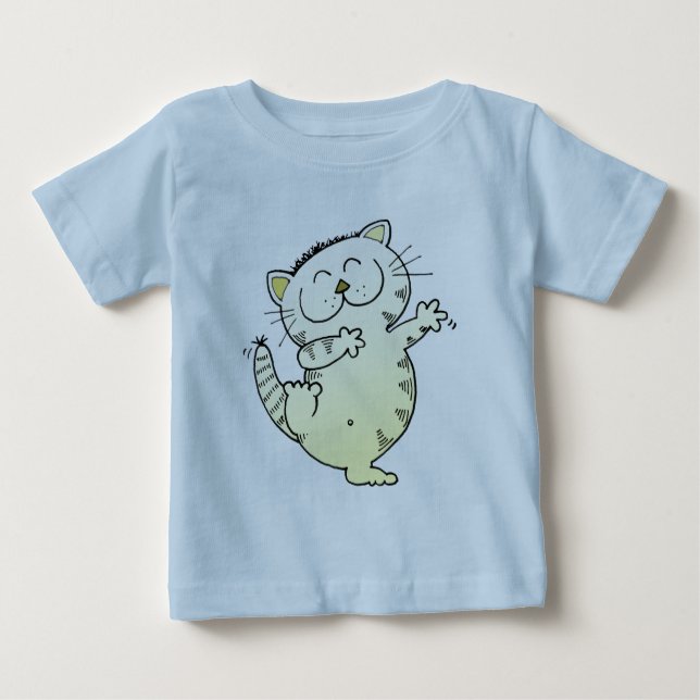 Kitty Cat Dance Baby T-Shirt (Front)
