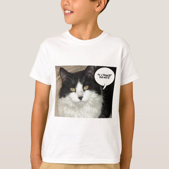 Kitty Cat Democrat T-Shirt (Front)