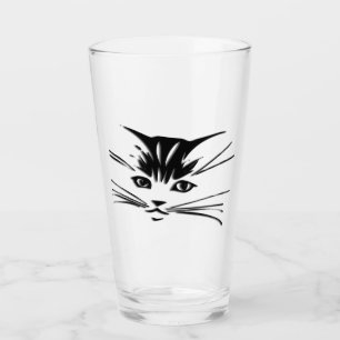 Kitty Cat Face Glass