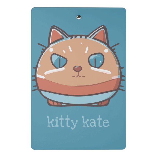 Kitty Cat Faced Mini Clipboard (Back)