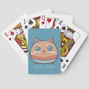 Kitty Cat Faced Playing Cards