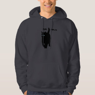 Kitty Cat is Fur Ninja (blue eyes) Hoodie