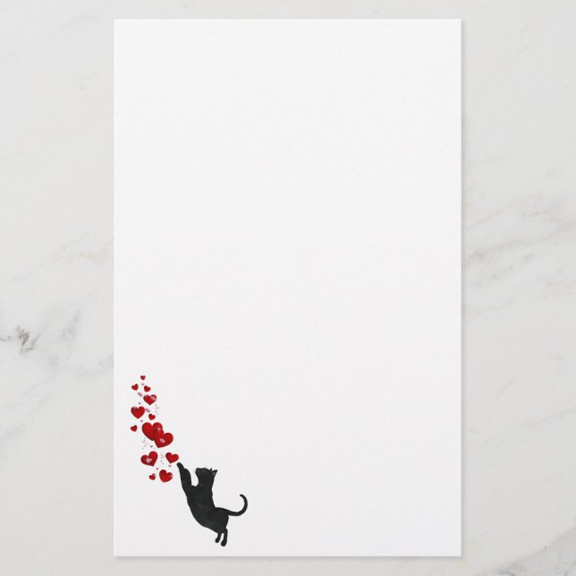 Kitty cat love stationery (Front)