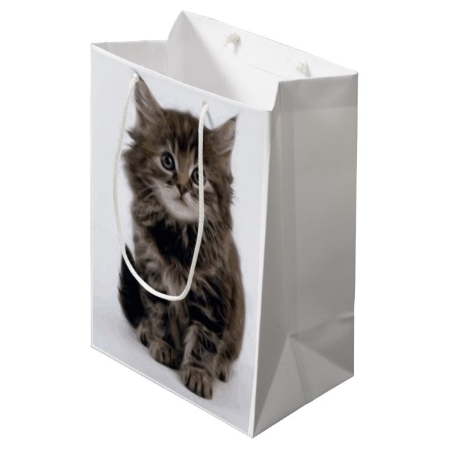 KITTY CAT MEDIUM GIFT BAG (Front Angled)