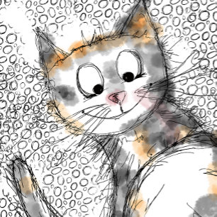 Kitty Cat mens womens tee