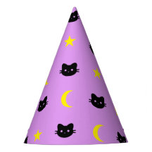 kitty Cat Moon And Stars Party Hat