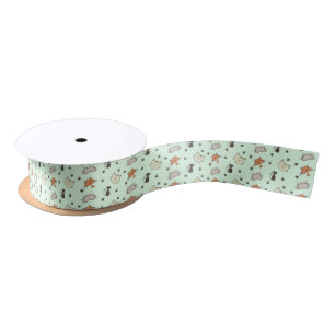 Kitty Cat Pattern Satin Ribbon