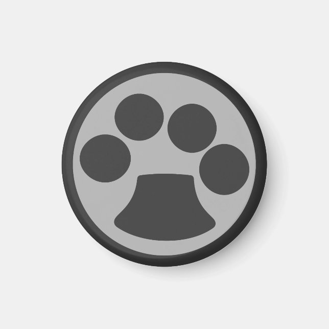 Kitty Cat Paw Print Magnet (Front)