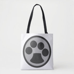 Kitty Cat Paw Print Tote Bag
