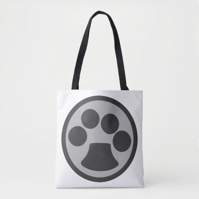 Kitty Cat Paw Print Tote Bag (Front)