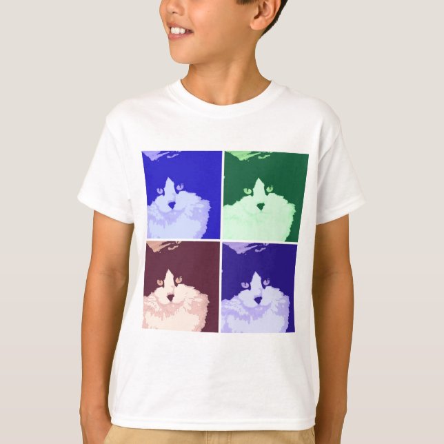 Kitty Cat Pop Art T-Shirt (Front)