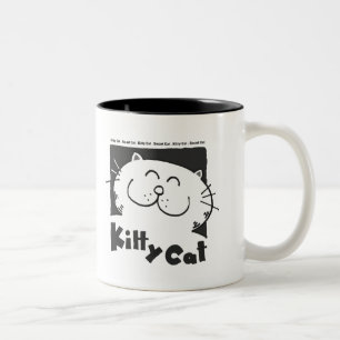 Kitty Cat - Smart Cat Two-Tone Coffee Mug