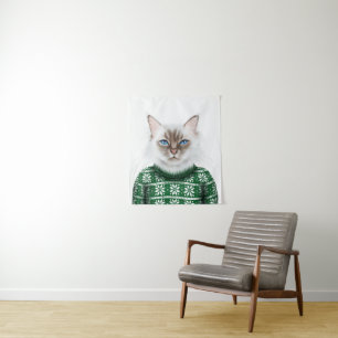 Kitty Cat Sweater Tapestry