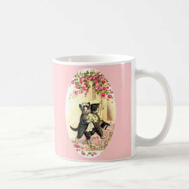 Kitty Cat Wedding Coffee Mug (Right)