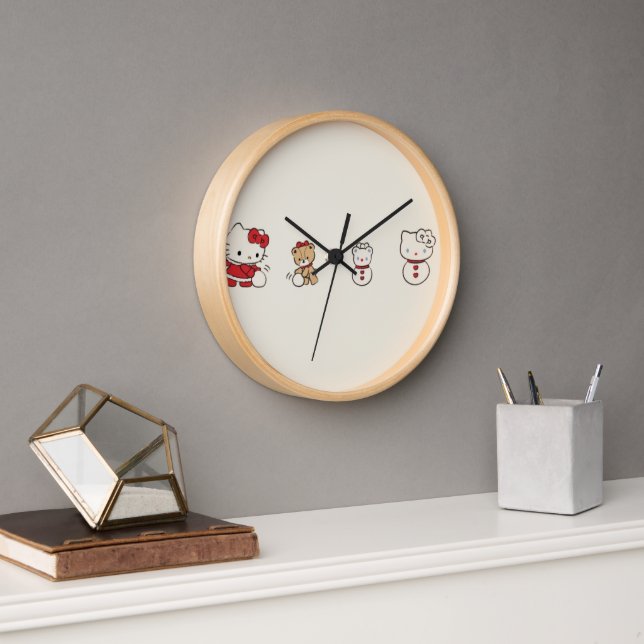 Kitty Cat Wooden O’clock  Clock (Office)