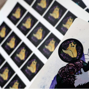 Kitty Cats Garden Classic Round Sticker