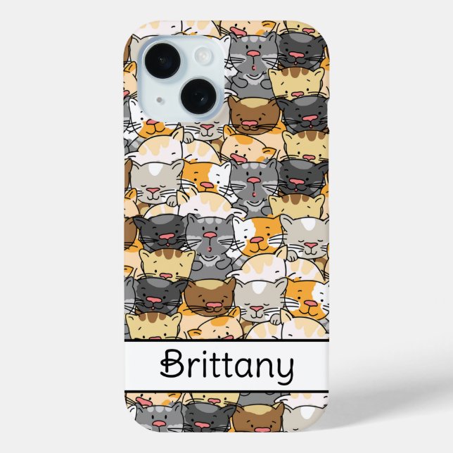 Kitty Cats Personalised Case-Mate iPhone Case (Back)