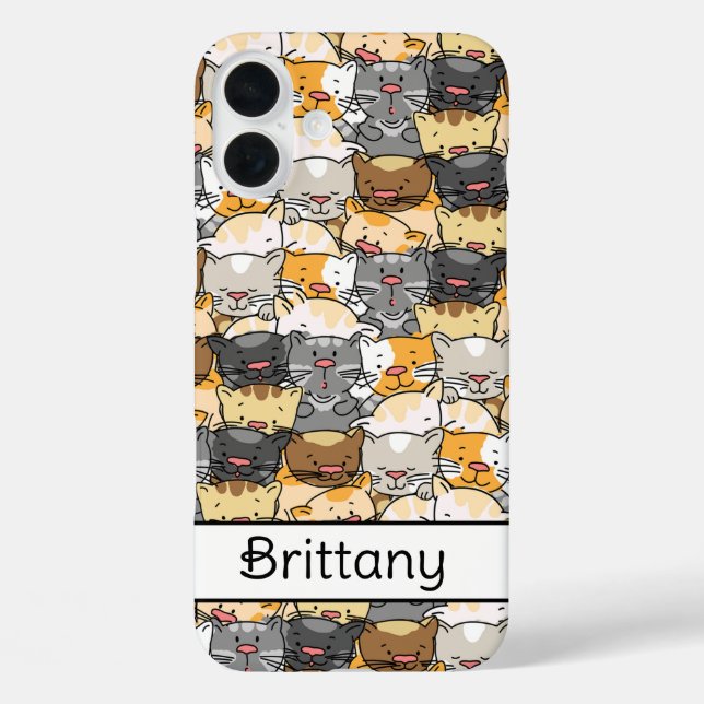 Kitty Cats Personalised Case-Mate iPhone Case (Back)