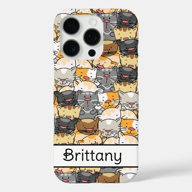 Kitty Cats Personalised Case-Mate iPhone Case (Back)