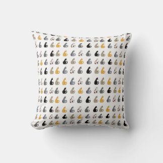 Kitty Cats Throw Pillow